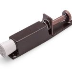 Deurvastzetter voetstift 25x120 mm bruin