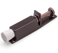 Deurvastzetter voetstift 25x120 mm bruin