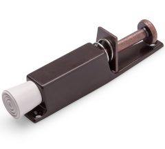 Deurvastzetter voetstift 30x165 mm bruin