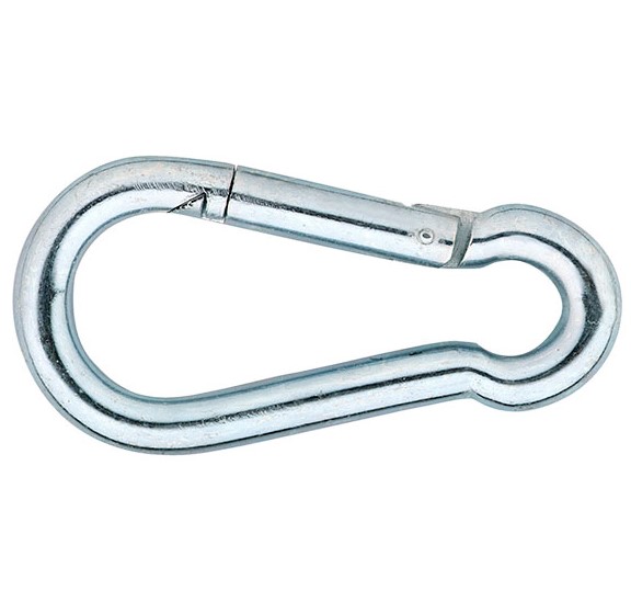 Karabijnhaak 100x10 mm verzinkt