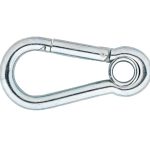 Karabijnhaak met kous 60x6 mm verzinkt