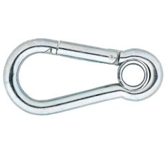 Karabijnhaak met kous 60x6 mm verzinkt