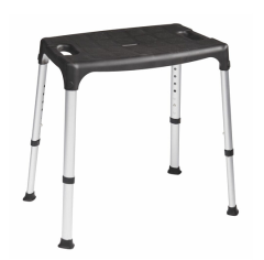 SecuCare Douchestoel Quattro verstelbaar zwart