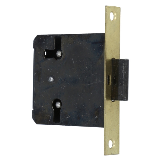 Meubelslot 35 mm inclusief sleutel mat messing - Afbeelding 3