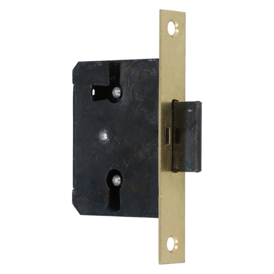 Meubelslot 20 mm inclusief sleutel mat messing - Afbeelding 3