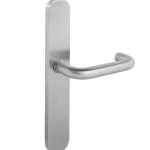 Intersteel deurklink rond Ø19mm op XL schild 278x40mm verdekt blind rvs