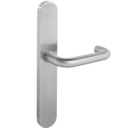 Intersteel deurklink rond Ø19mm op XL schild 278x40mm verdekt blind rvs