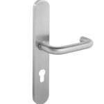 Intersteel deurklink rond Ø19mm op XL schild 278x40mm verdekt PC72 rvs