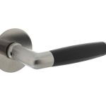 Intersteel enkele deurklink Combinatie met ronde rozet rvs