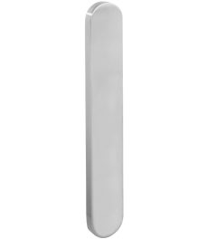 Intersteel schild XL ovaal 278x40x10mm geheel blind rvs