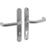 Intersteel Veiligheidsbeslag PC92 ovaal smal met kerntrek beveiliging kruk/kruk SKG3 rvs