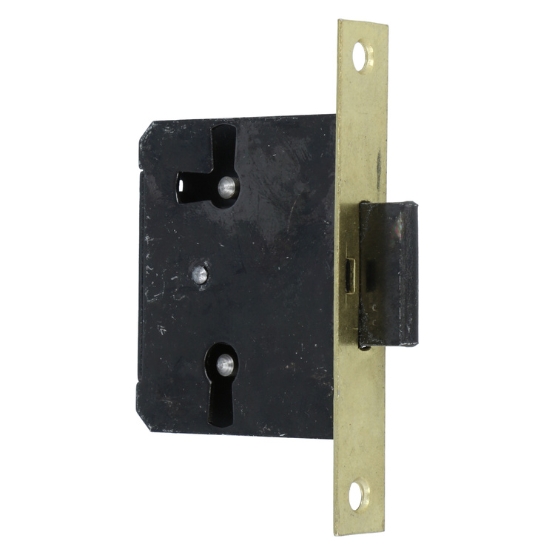 Meubelslot 25 mm inclusief sleutel mat messing - Afbeelding 3