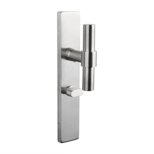 Lavuzo deurklink Pesaro rvs met rechthoekig schild WC63/8