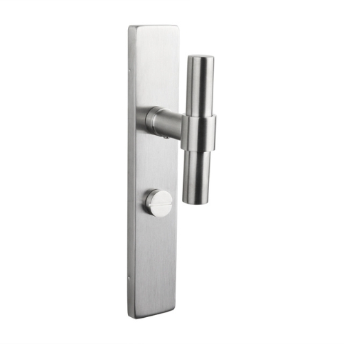 Lavuzo deurklink Pesaro rvs met rechthoekig schild WC63/8 - Afbeelding 2