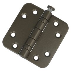Kogellagerscharnier 7676 mm ronde hoek brons