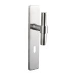 Lavuzo deurklink Pesaro rvs met rechthoekig schild SL72