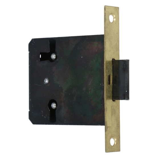 Meubelslot 40 mm inclusief sleutel mat messing - Afbeelding 3