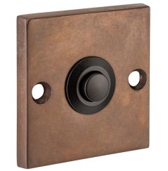 Beldrukker Bauhaus messing antiek brons