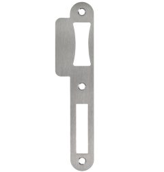 Sluitplaat korte lip 39 mm tonrolslot rvs