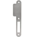 Sluitplaat korte lip 39 mm kastslot rvs