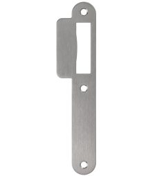 Sluitplaat korte lip 39 mm loopslot rvs