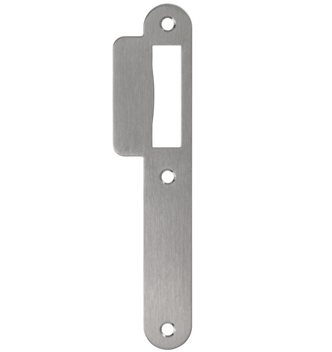 Sluitplaat korte lip 39 mm loopslot rvs