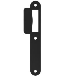 Sluitplaat korte lip 39 mm loopslot zwart