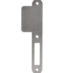 Sluitplaat lange lip 48 mm kastslot rvs
