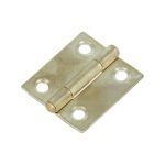 Smalscharnier met vaste pen 30x26 mm vermessingd