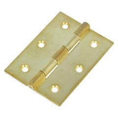 Smalscharnier met vaste pen 70x51 mm vermessingd