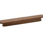 Greep Sandved Walnoot gelakt 160 mm