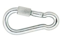 Karabijnhaak met Schroef C-DIN 5299 160x13 mm rvs AISI 316