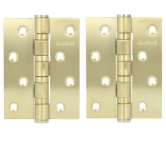 Kogellagerscharnier 101x76 mm goud 2 stuks