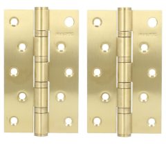 Kogellagerscharnier 126x76 mm goud 2 stuks