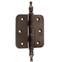 Kogellagerscharnier 76x76 ronde hoek vaas messing antiek brons