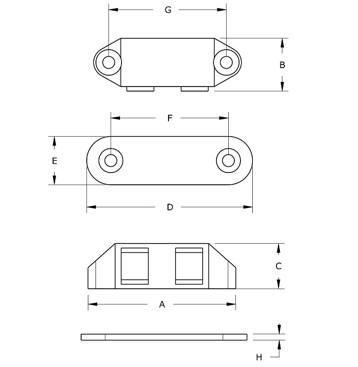Magneetsnapper polair inlatend 6 kg bruin - Afbeelding 2