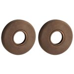 Set van twee krukrozetten Vivo messing antiek brons