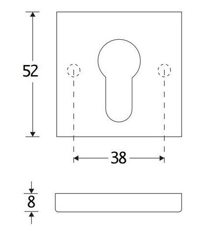 Set van twee PC-Plaatjes Bauhaus verdekt messing antiek brons - Afbeelding 2