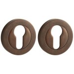 Set van twee PC-Plaatjes Vivo BB messing antiek brons