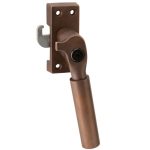 SKG Raamsluiting Met Sluitplaat Rechts Bauhaus messing antiek brons