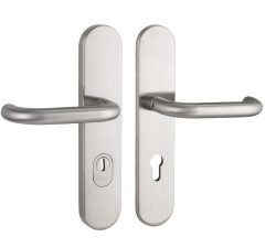 SKG3 PC92 kruk U op ovaal schild TOP + kerntrekbeveiliging rvs