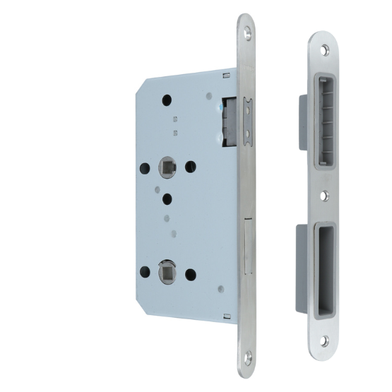 Badkamer/toilet slot WC72/8 magnetisch inclusief sluitplaat 20x235mm rvs voorplaat