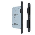 Badkamer/toilet slot WC72/8 magnetisch inclusief sluitplaat 20x235mm zwarte voorplaat