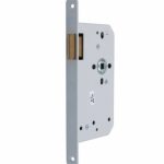 Nemef loopslot 635 DIN rechts met afgeronde voorplaat wit gelakt