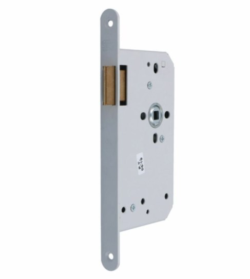 Nemef loopslot 635 DIN rechts met afgeronde voorplaat wit gelakt