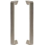 Set deurgrepen nikkel mat 200 mm