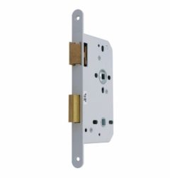 Nemef toilet-badkamer slot 644 DIN links WC72/8 met afgeronde voorplaat wit