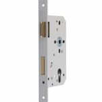 Nemef cilinder insteekslot 669 DIN rechts PC72 met rechthoekige witte voorplaat