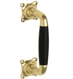 Deurgreep Bonton ebben 110mm messing ongelakt