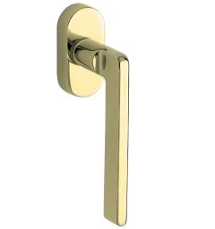 Draaikiepgarnituur Piatto/Elegant messing gelakt